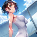 white new school swimsuit241231 7枚目