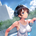 white new school swimsuit241231 2枚目