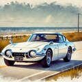 【実験的画像生成】トヨタ2000GT の走行シーン ( 久し振りの投稿です ) 7枚目