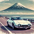 【実験的画像生成】トヨタ2000GT の走行シーン ( 久し振りの投稿です ) 8枚目