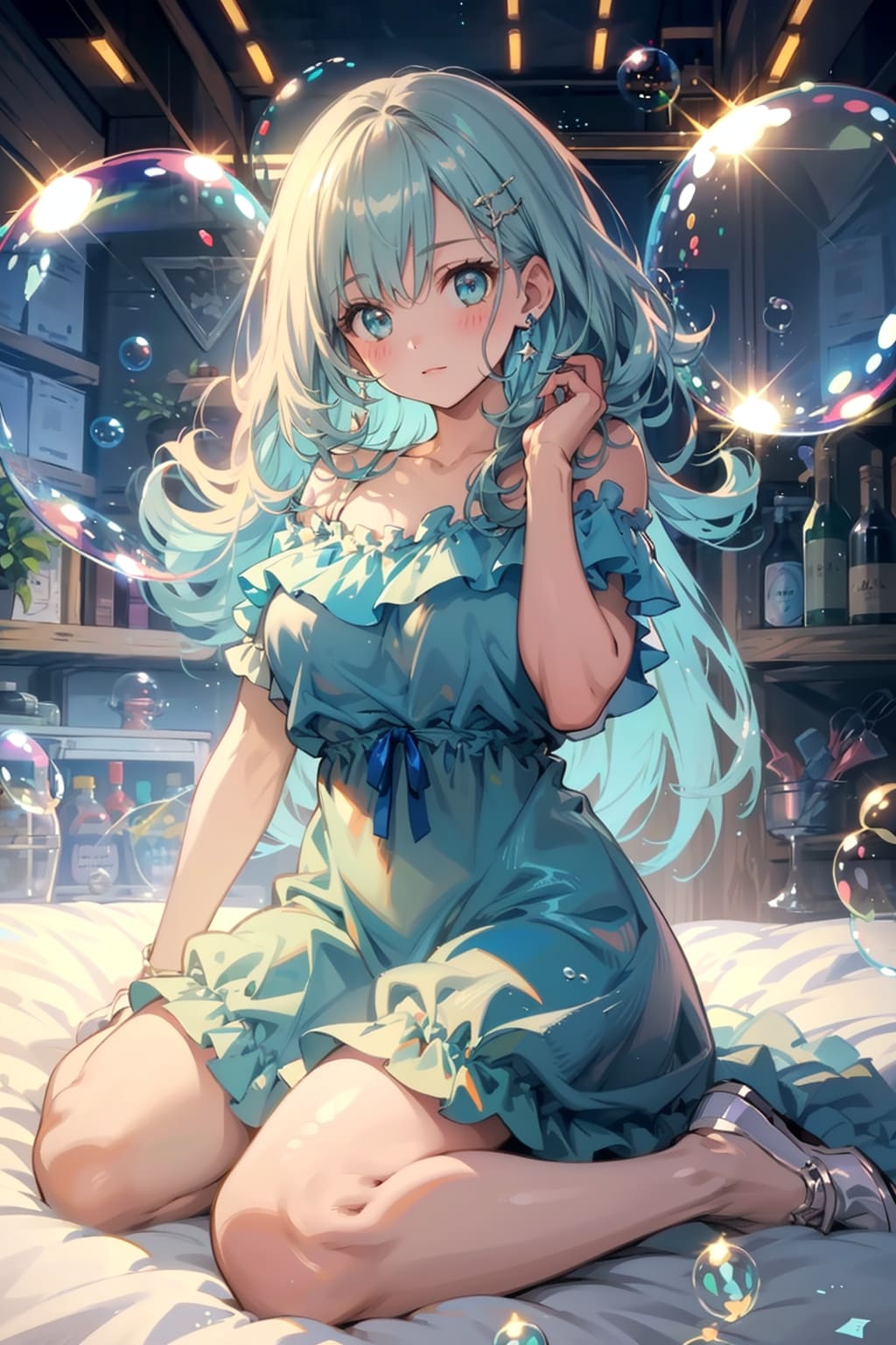 水の精である彼女と | の人気AIイラスト・グラビア