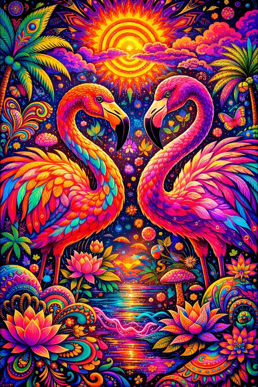 エキゾチックフラミンゴサイケデリック