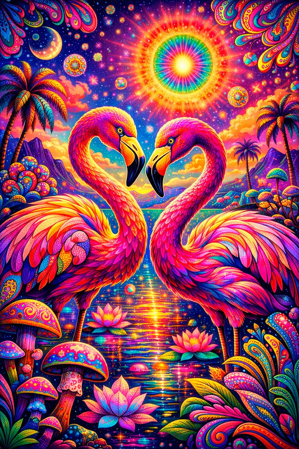 エキゾチックフラミンゴサイケデリック