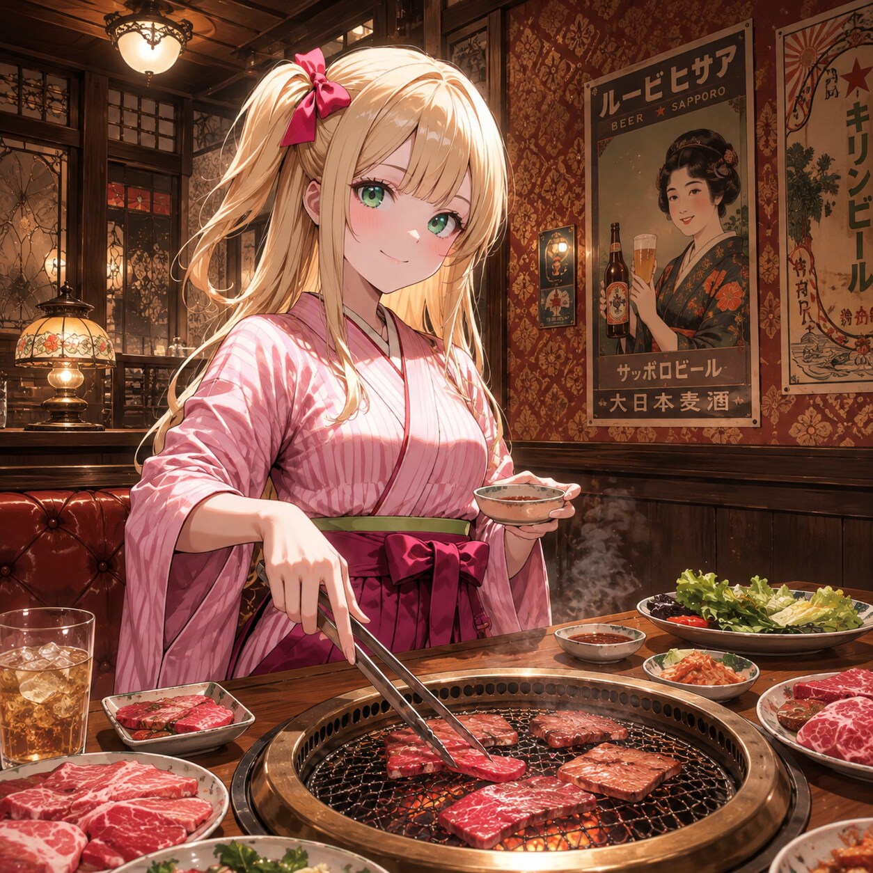 大正浪漫焼肉 | の人気AIイラスト・グラビア