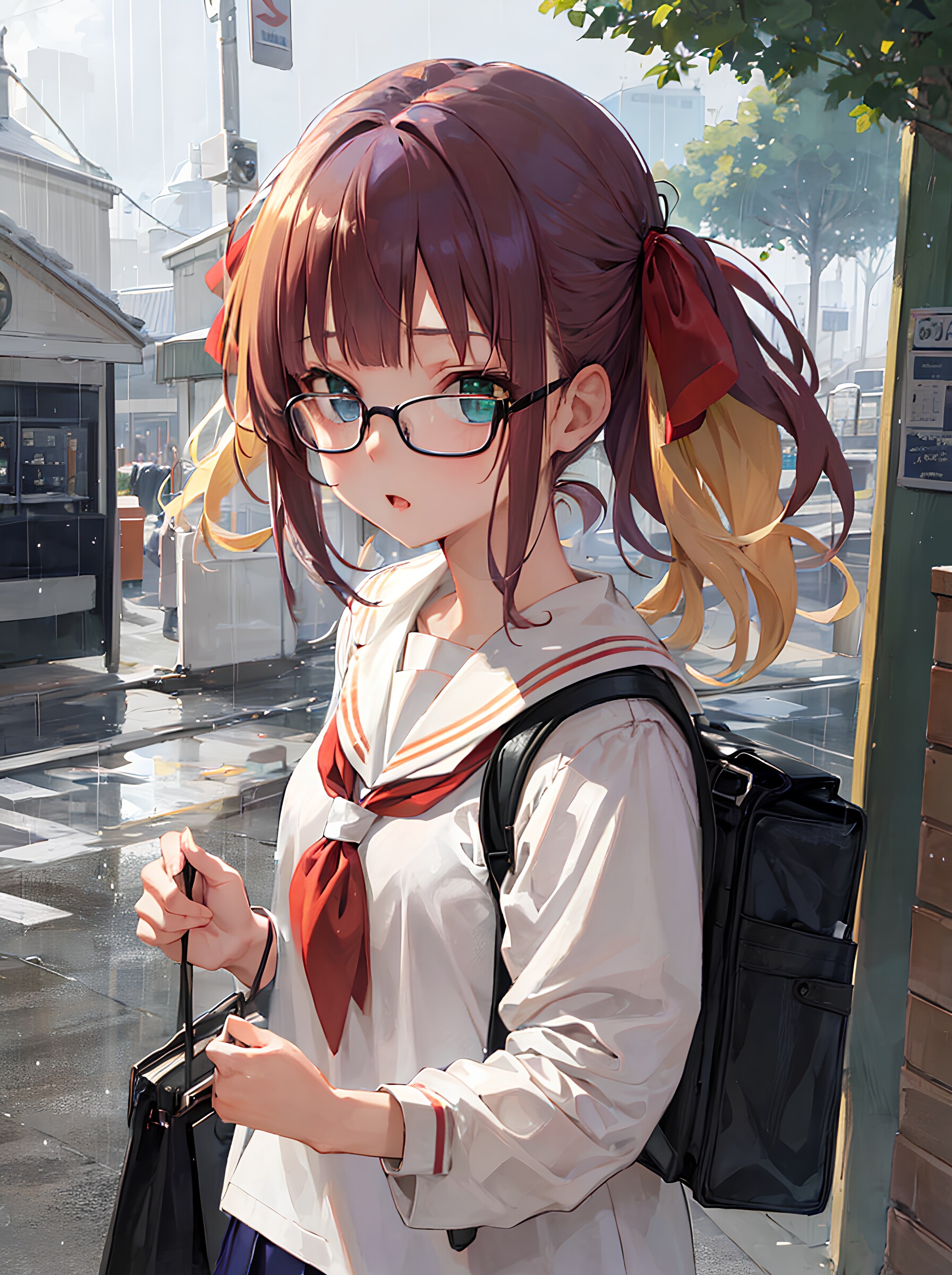 傘持ってくればよかったね