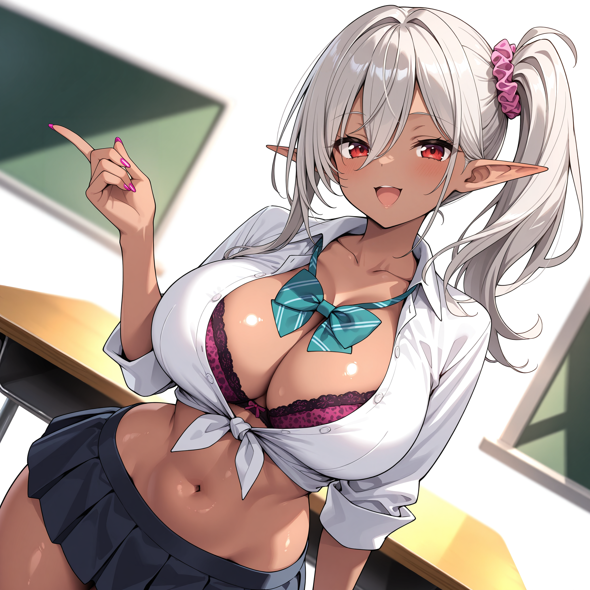 褐色エルフさん・ギャル風味