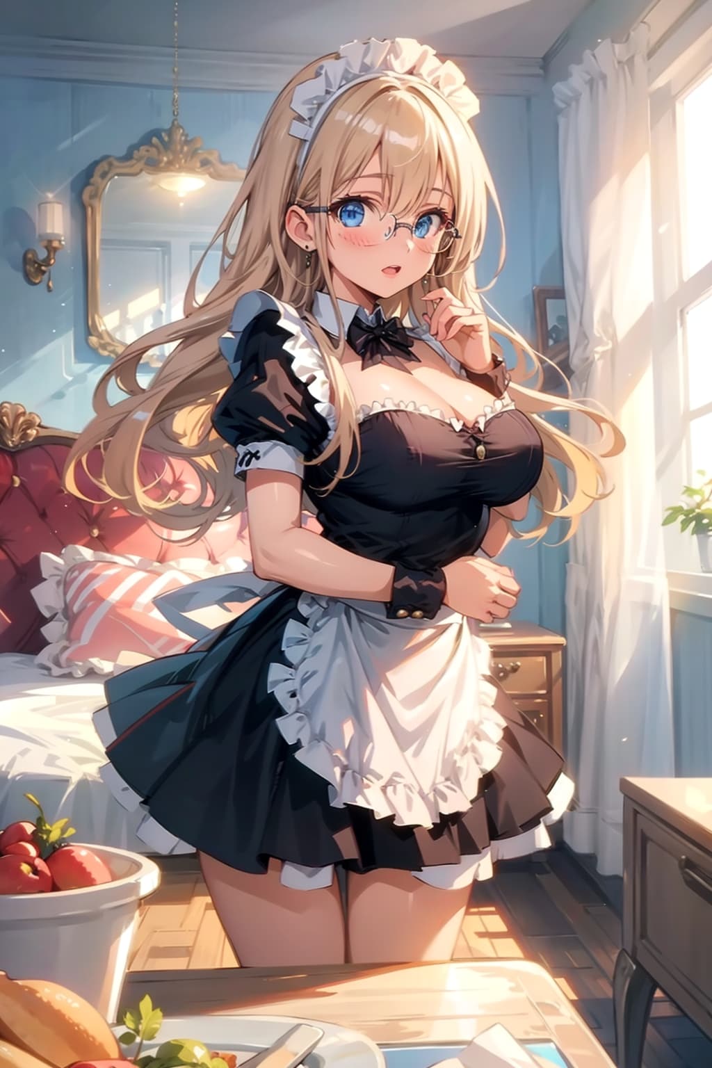 メガネ美少女メイド