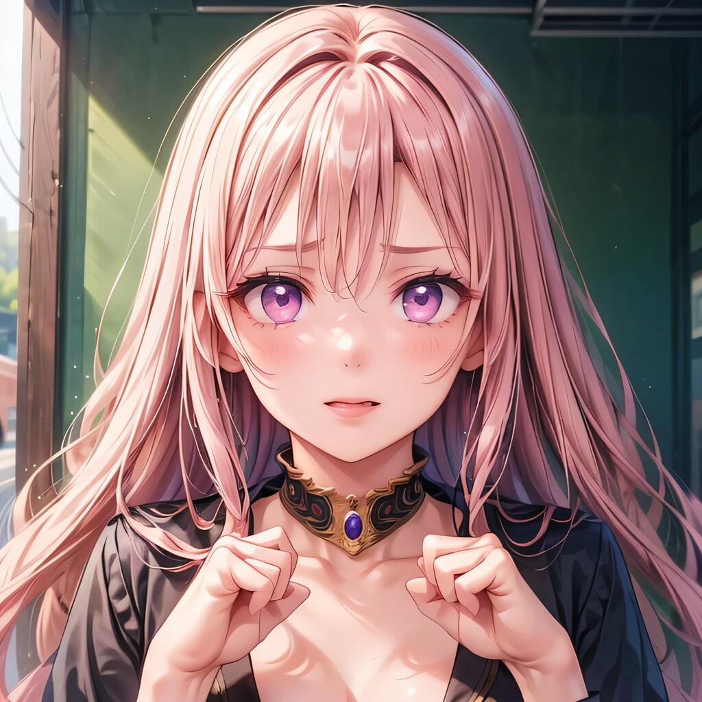 ピンク髪ロングの少女２