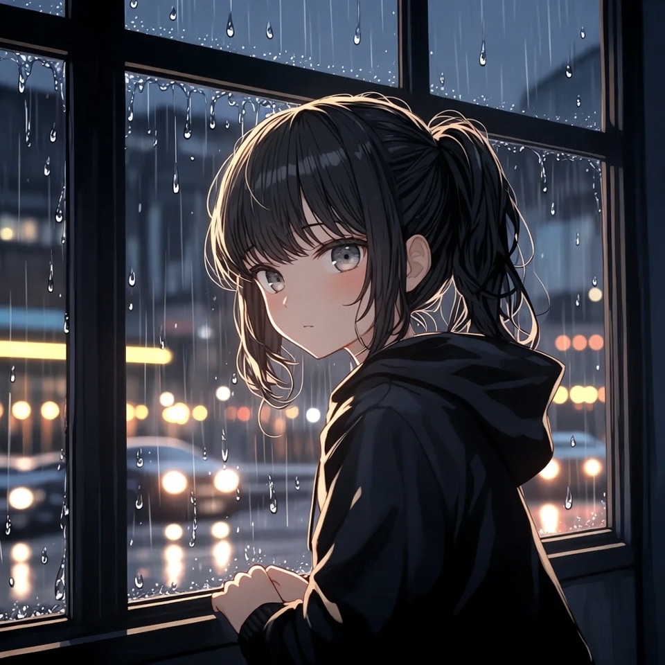夜の雨 | の人気AIイラスト・グラビア