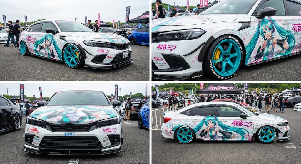 ホンダシビック初音ミク痛車