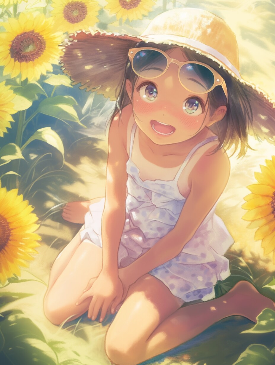 ひまわり☆笑顔 | の人気AIイラスト・グラビア