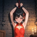 拘束！ちっぱいチャイナドレスちゃん、チョットおもらし！ 4枚目