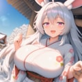 2026年あけましておめでとうございますうさちゃん 2枚目