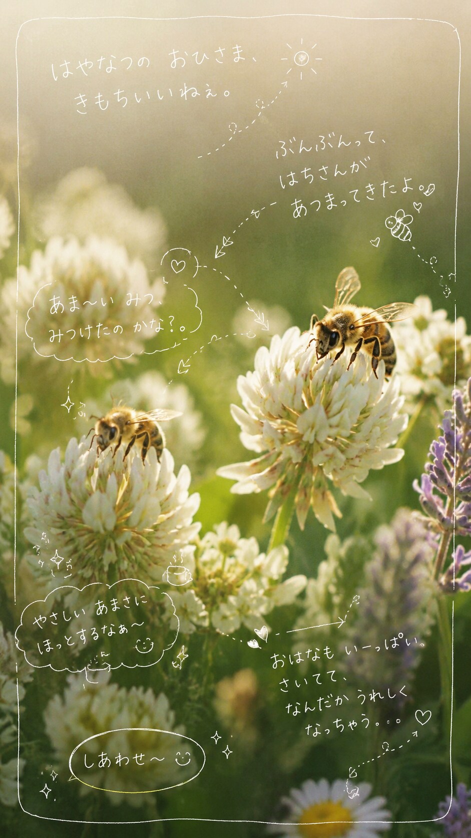 蜜蜂と姫岩垂草