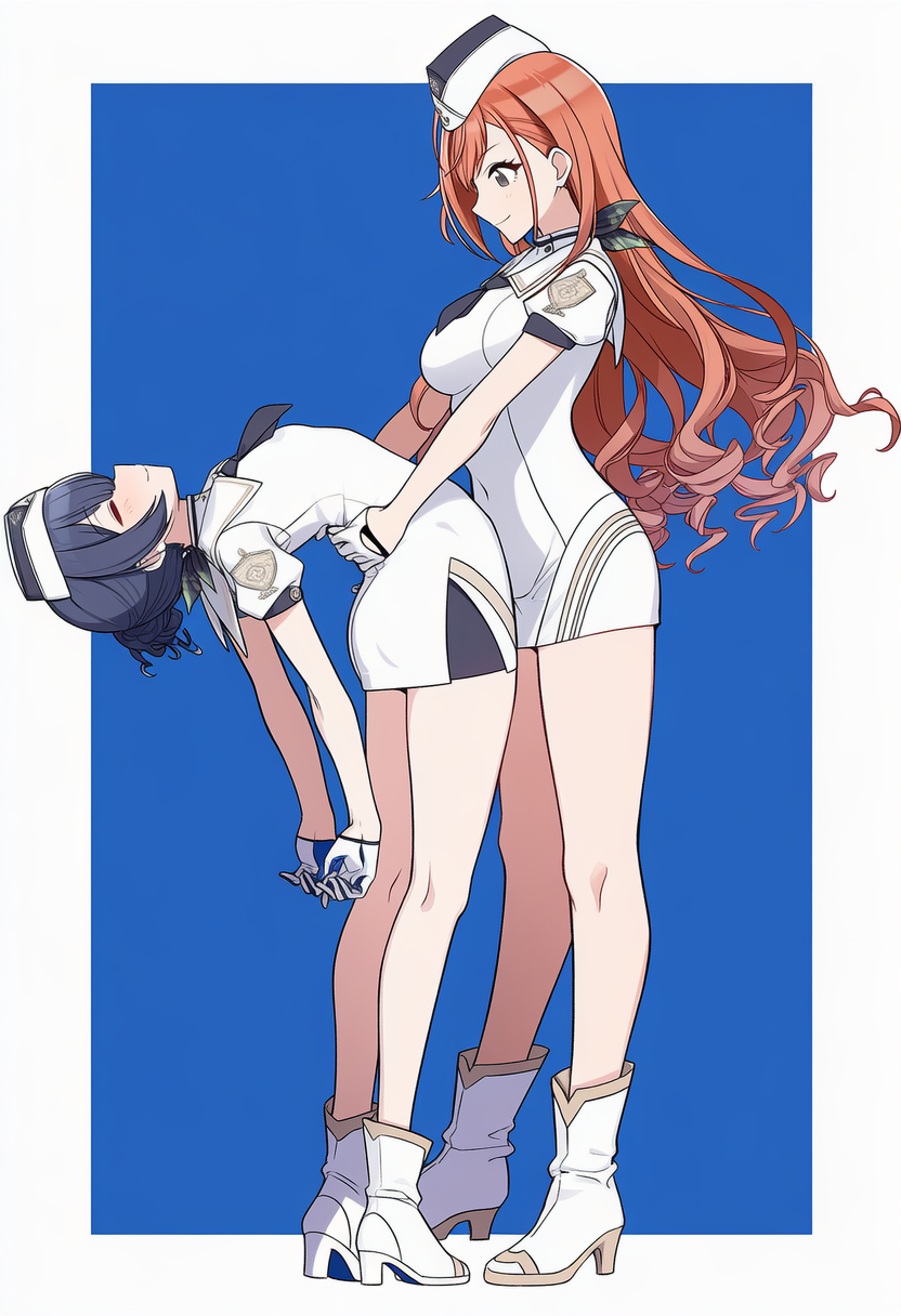 ブルアカオペレーター服　後ろ反り56