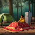 【年末】ソロキャンプ ImageFX・dalleで再生成 【在庫処分】 3枚目