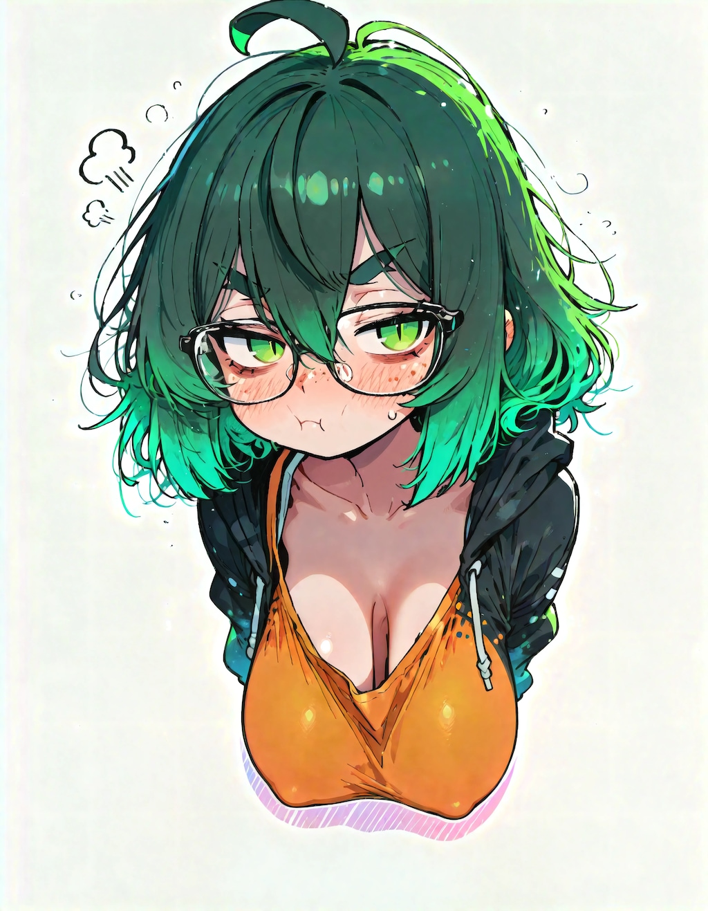 Splash of Neon Green