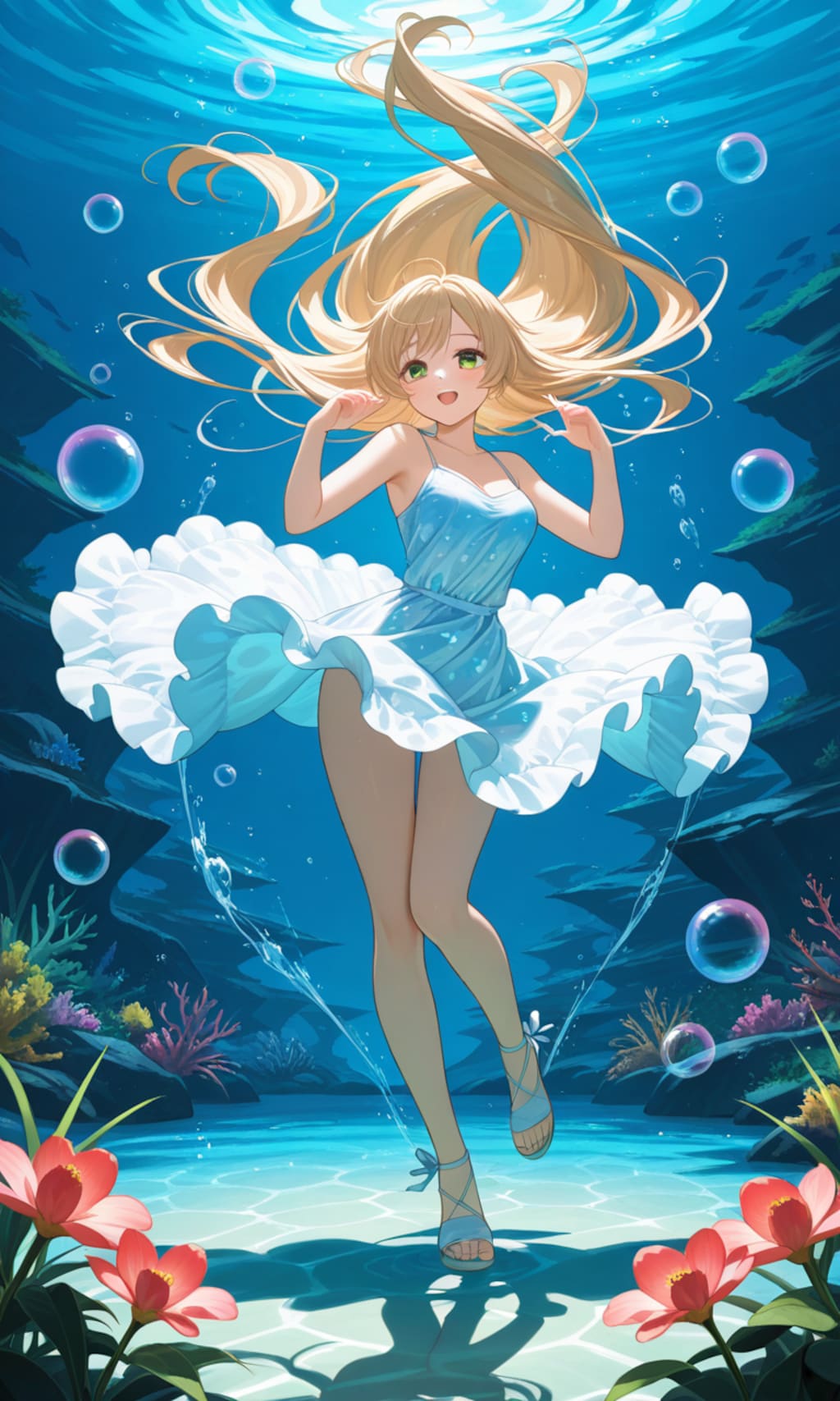 泡の中でダンス