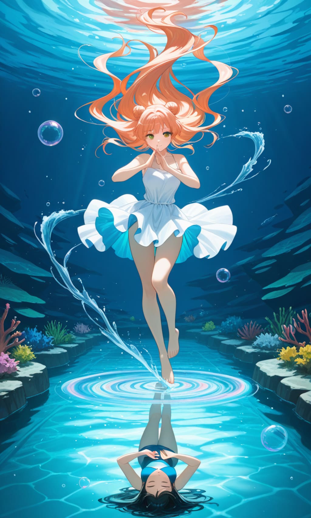 泡の中でダンス