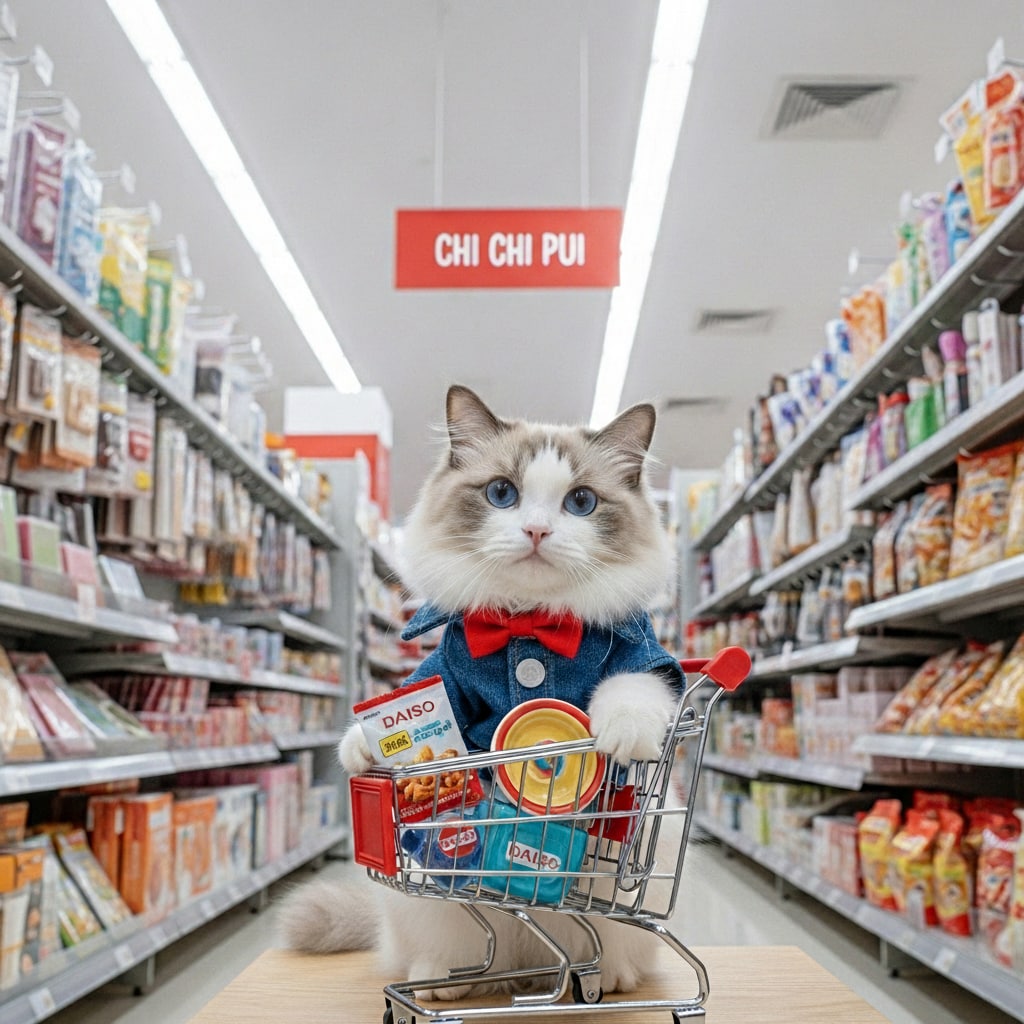 CHI CHI PUI百均で買い物中 | の人気AIイラスト・グラビア