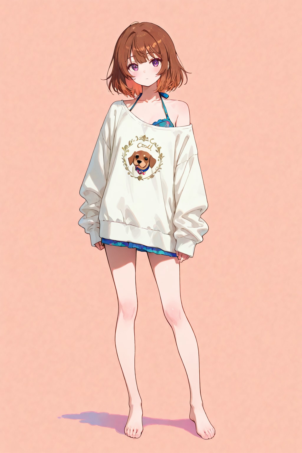 ワンちゃんの刺しゅう入りスイートクールスウェット（衣装といっしょ）