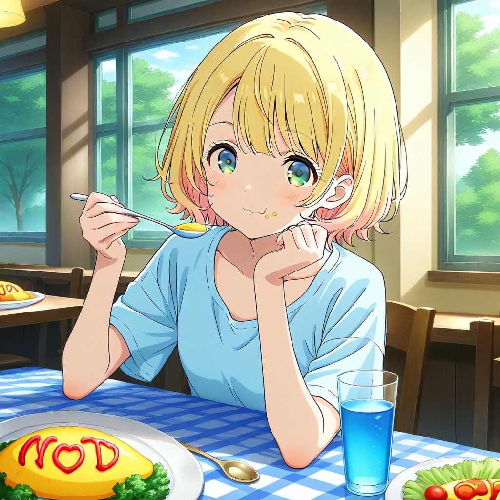 オムライス美味しー | の人気AIイラスト・グラビア