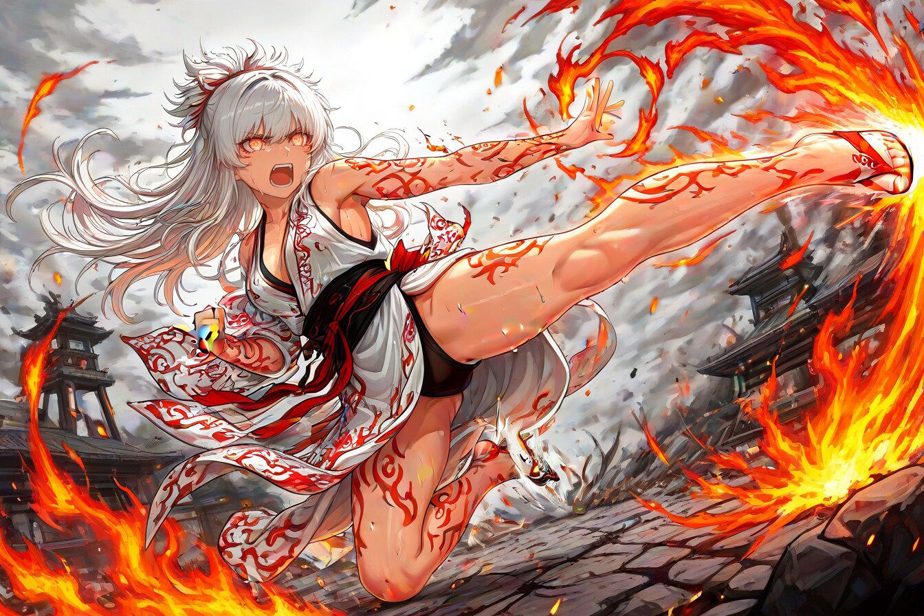 灯華　気合いの一撃