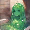スライム風呂の擬人化 2枚目