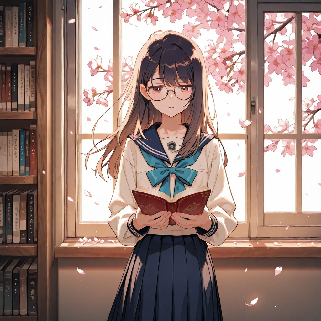 春から図書委員の女の子 | の人気AIイラスト・グラビア