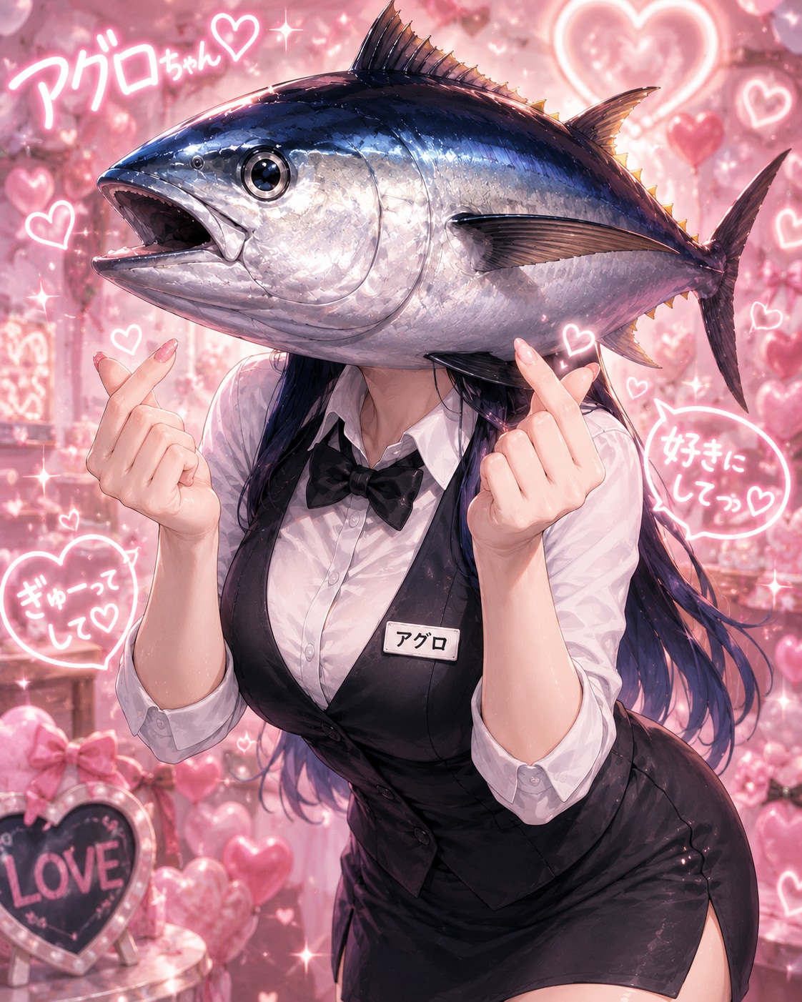 うっふん❤️アグロ🐟よ🎶【女の子部入部中】 | の人気AIイラスト・グラビア