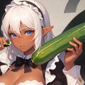 🥒とメイドちゃん 2枚目