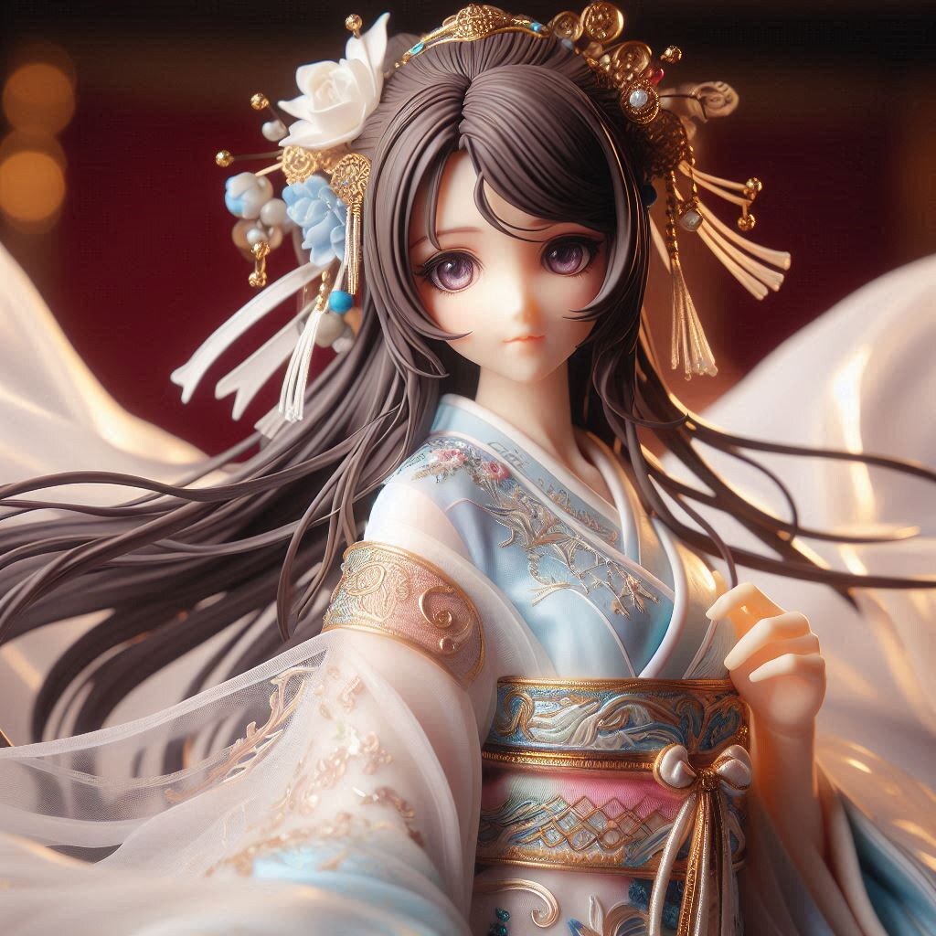 唐服美女をフィギュアで再現