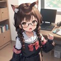 猫耳図書委員長が可愛いと思う方の挙手を求めます 5枚目