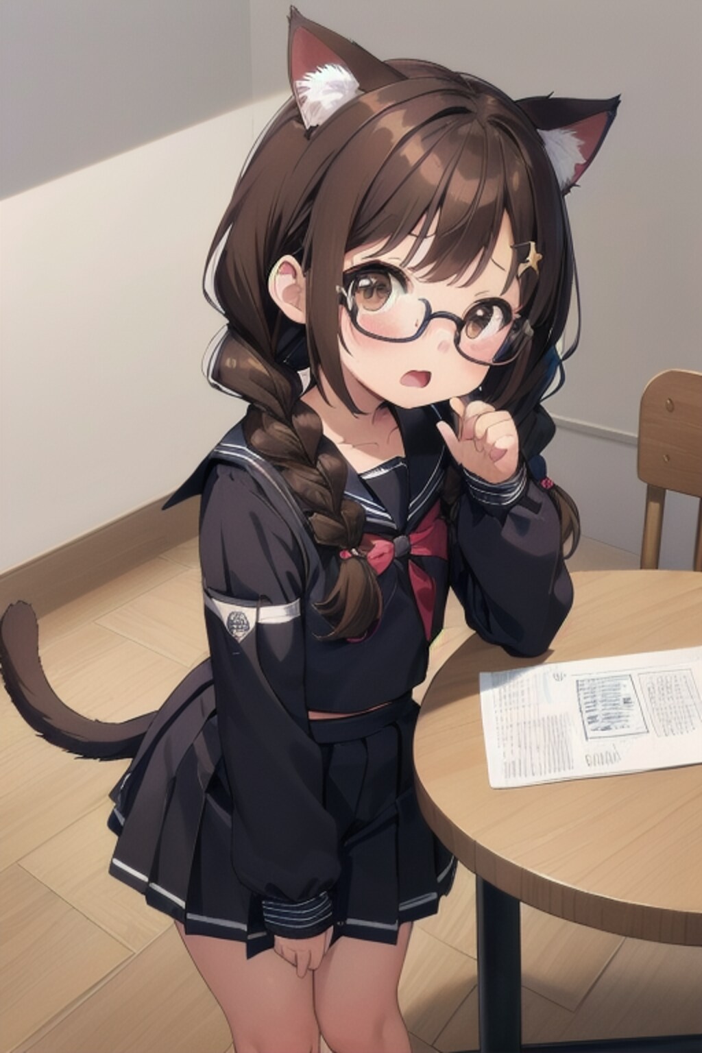 猫耳図書委員長が可愛いと思う方の挙手を求めます