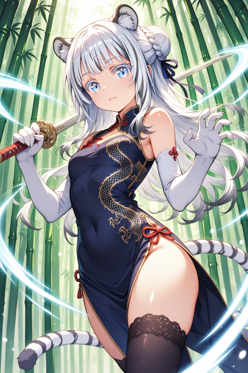 チャイナ服の虎耳さん