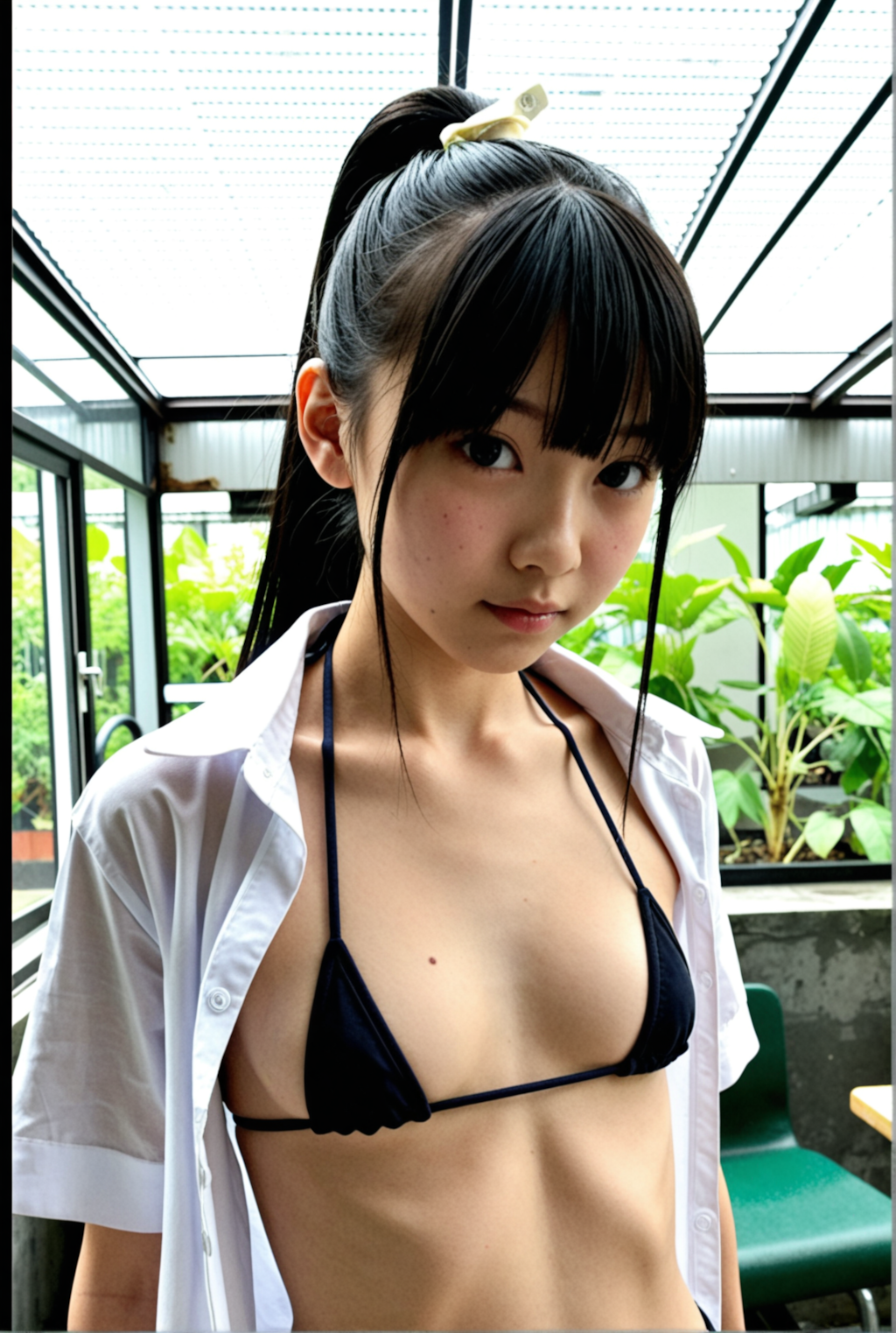 マイクロビキニJK　マスピ顔回避調整中