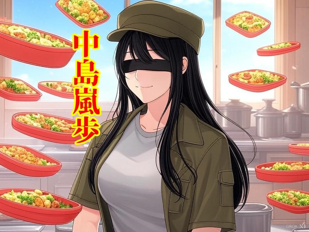 『眼帯戦線ー中島嵐歩、弁当も戦場だ』【ニャンノ世界】
