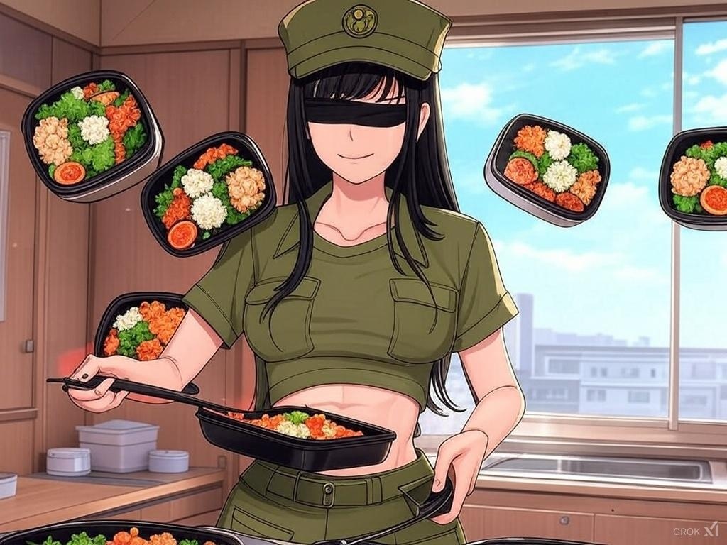 『眼帯戦線ー中島嵐歩、弁当も戦場だ』【ニャンノ世界】