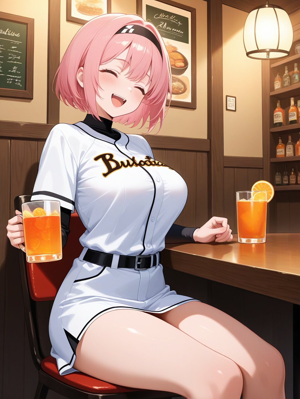 オレンジジュースしか出ない居酒屋 | の人気AIイラスト・グラビア