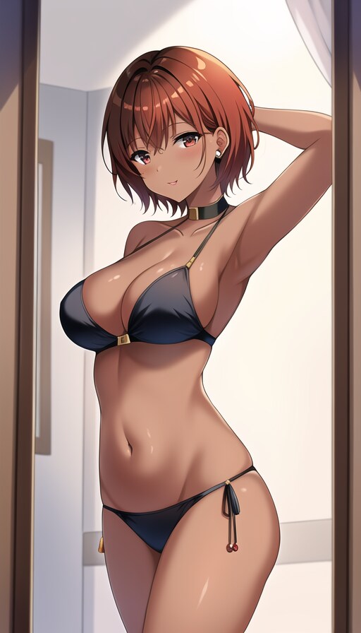 褐色ビキニギャル8