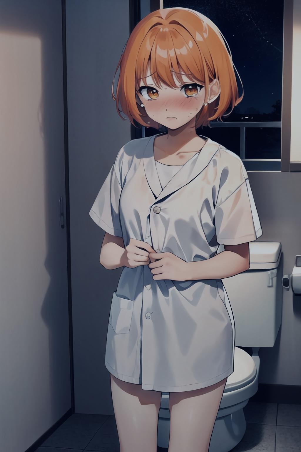 真夜中のトイレ