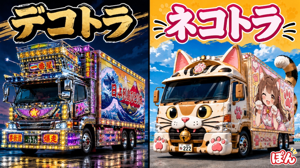 デコトラ→ネコトラ