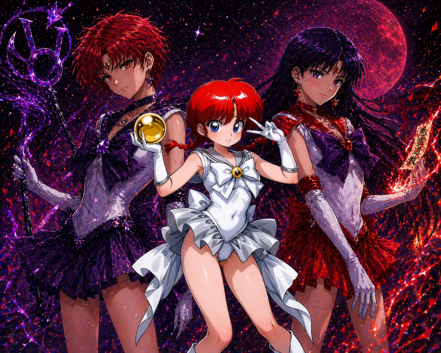 美少女戦士セーラーサターンアヤ第3話 | の人気AIイラスト・グラビア