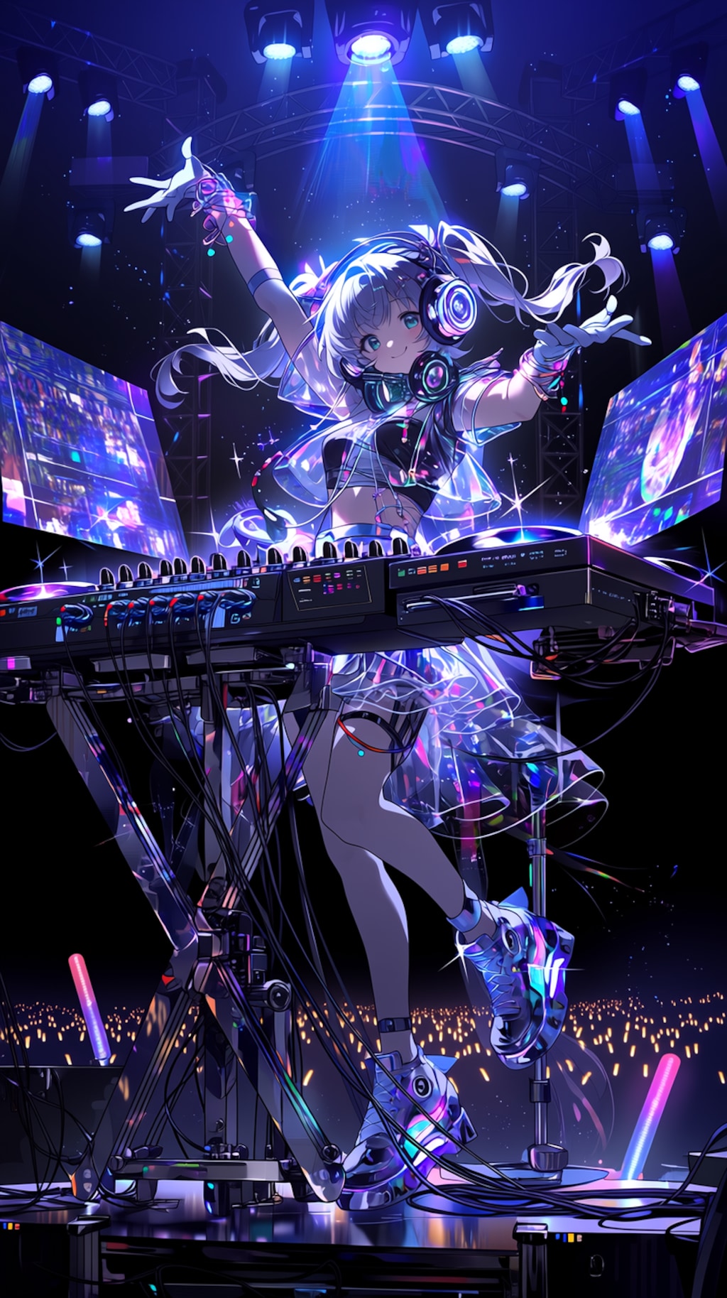 Neon Pulse – Blue Stage