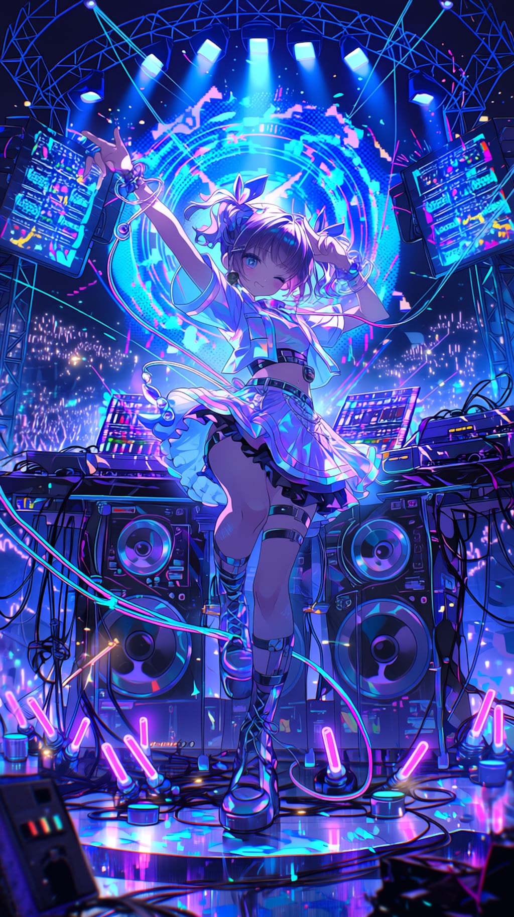 Neon Pulse – Blue Stage