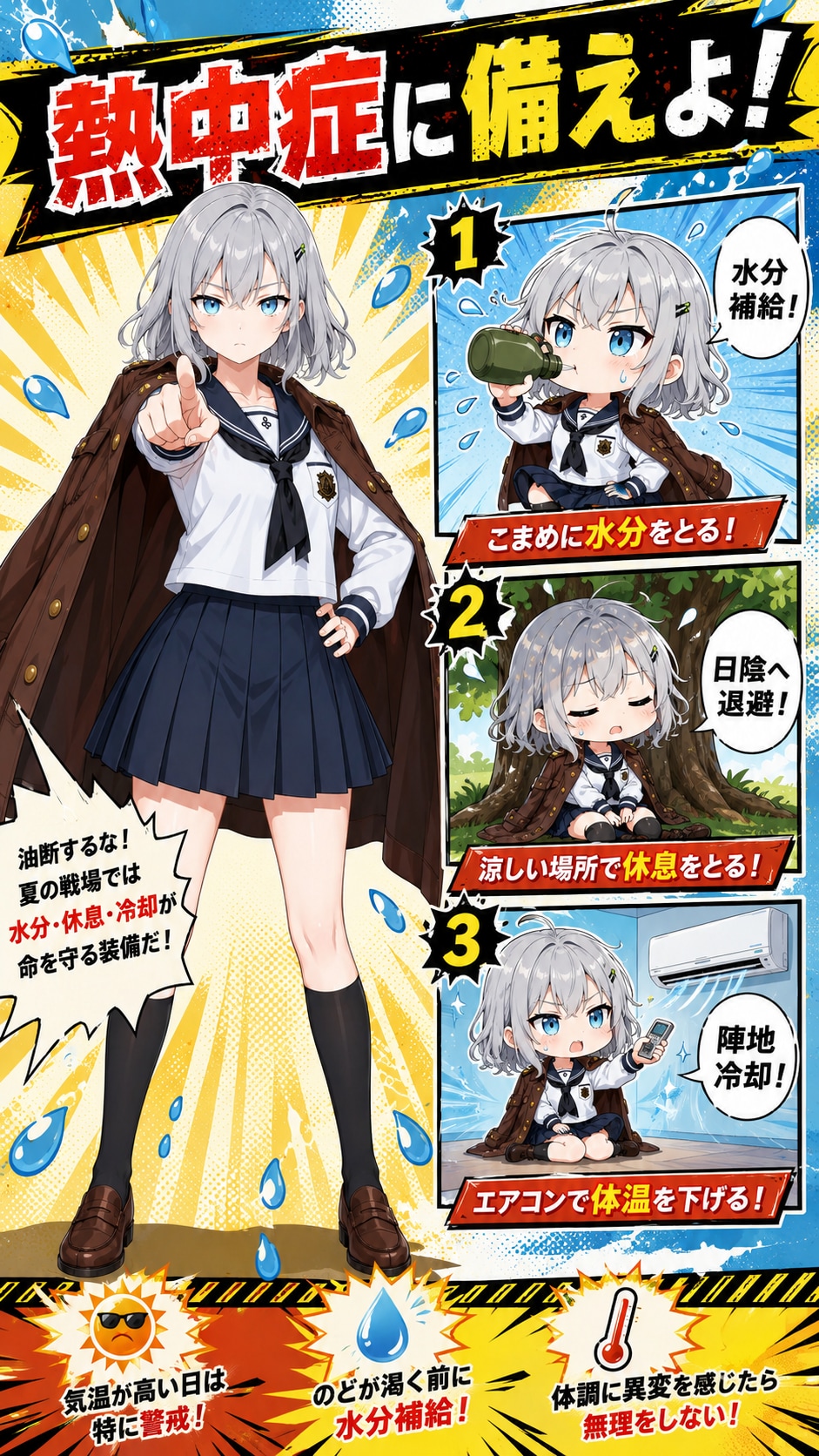 夏の戦場をサバイブせよ！ ＃鬼軍曹の熱中症予防講座
