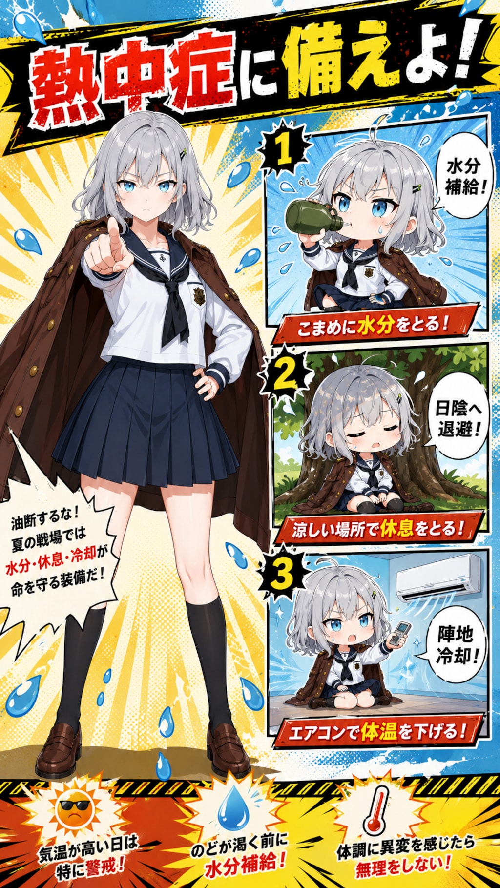 夏の戦場をサバイブせよ！ ＃鬼軍曹の熱中症予防講座