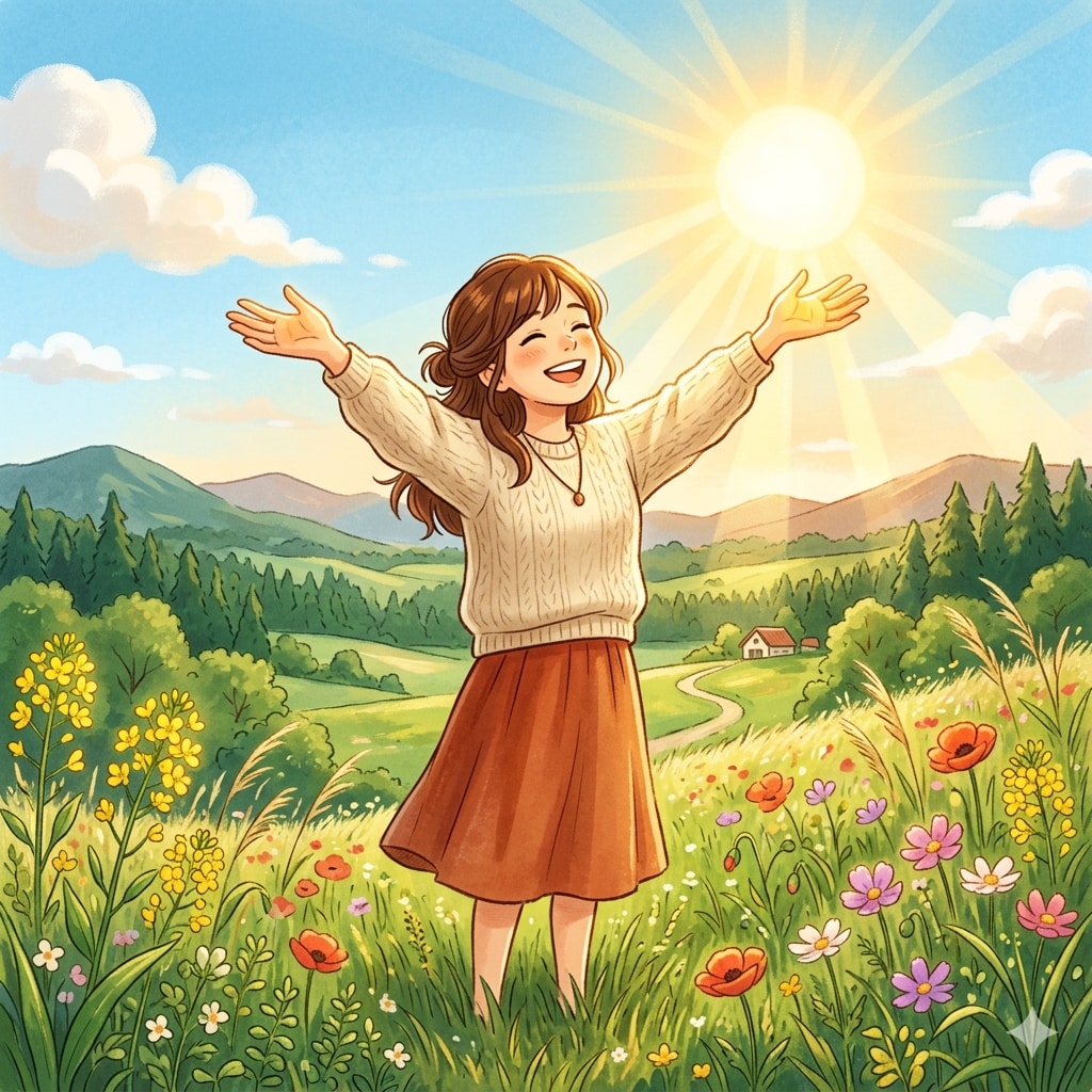 手のひらを太陽に