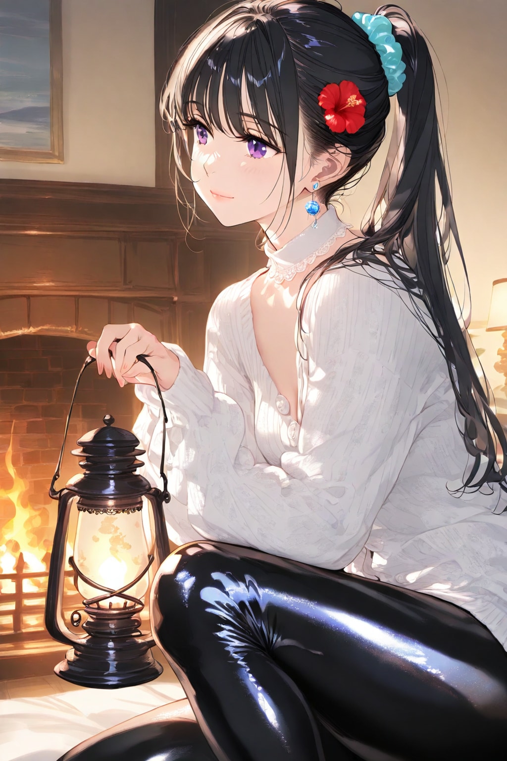 あ❤️玄関の電気が切れてる❤️お姉ちゃんが帰って来る前に交換しなきゃ❤️