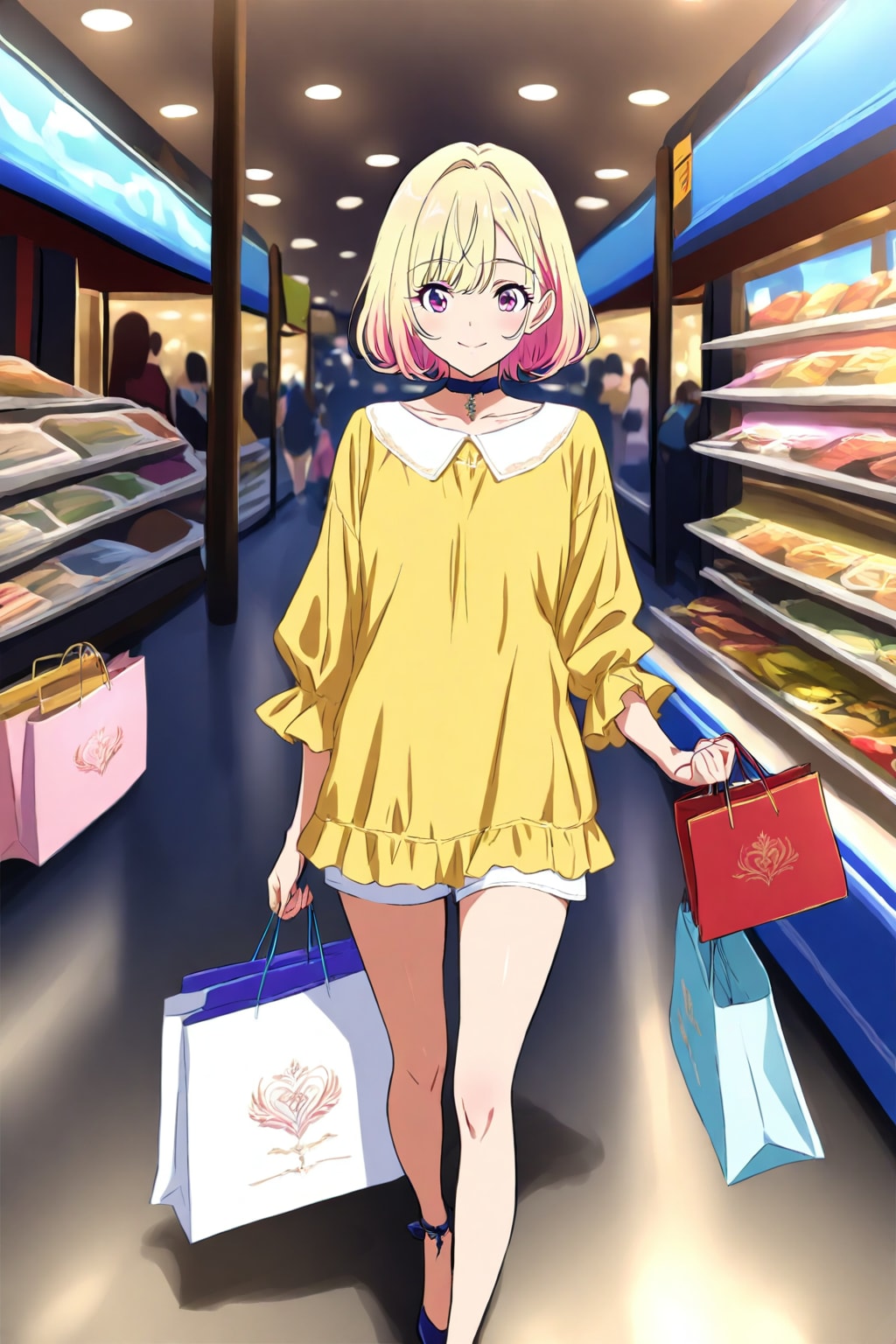 ショッピング中のギャル